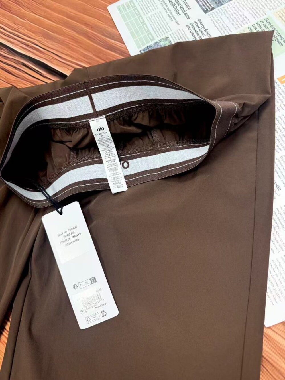 Brand New ALO Yoga Straight Leg Trousers, Coffee Brown🤲🤎Regular 30 inches - Picture 5 of 7